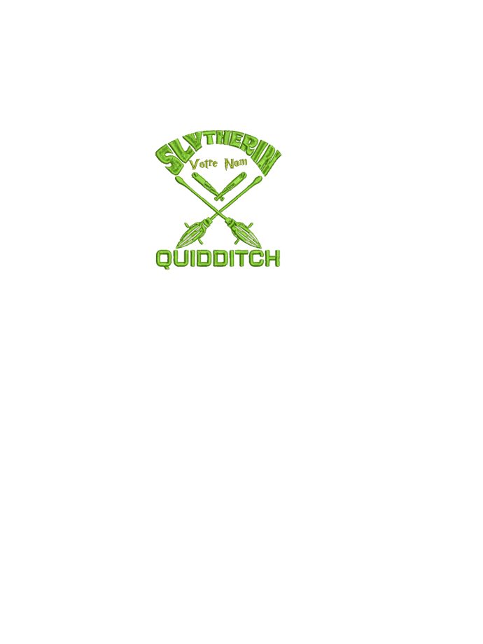design Quidditch serpentard vert fr