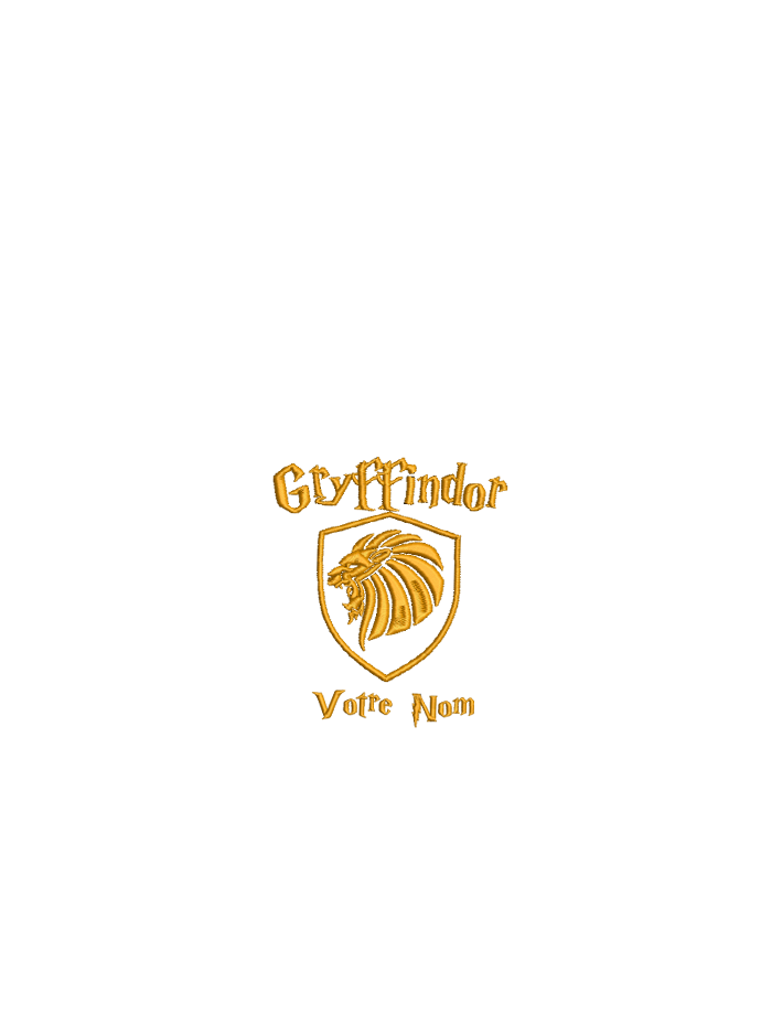 design sac gryffondor jaune_
