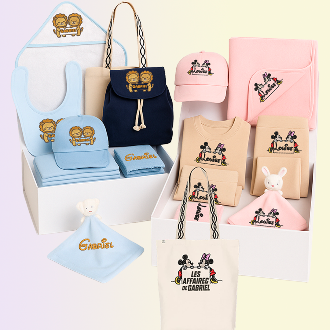 coffret naissance brodé pop culture