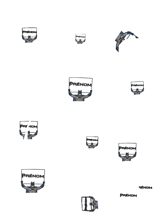 dessin enfant personnalisé batman Coffret Enfant Pop Max  premium personnalisé brodé avec design batman mignons brodé 12